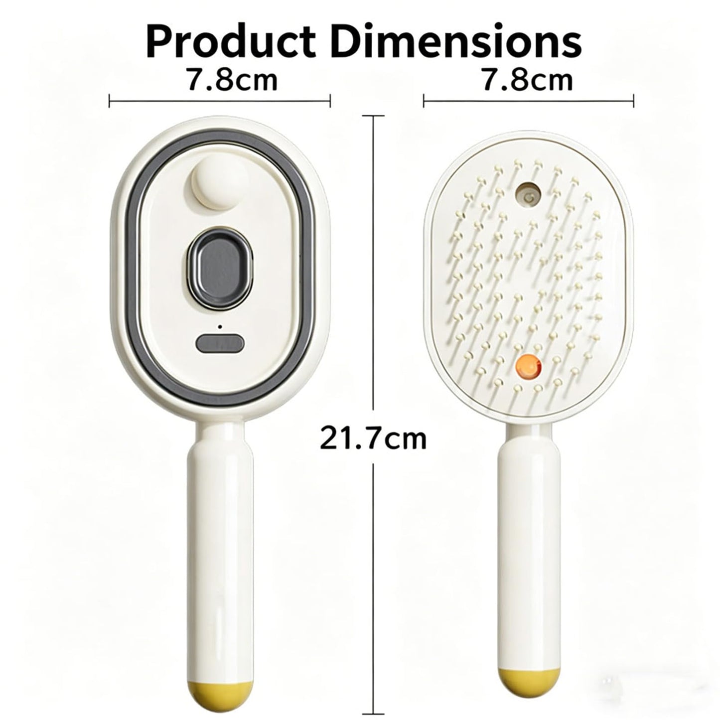 Electric Steam Brush for Hair, Electric Spray Air Cushion Comb, Detangling Steam Brush for Hair, Portable Cordless Rechargeable Red Light Brushs with Detangling Comb, Anti-Static