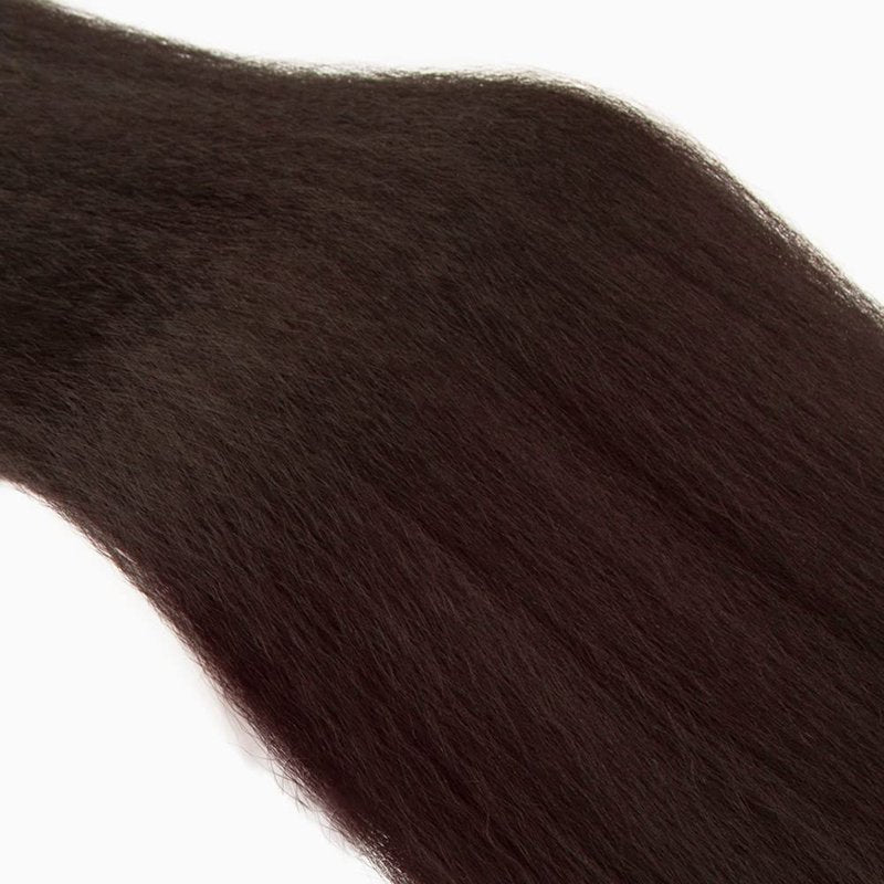 #4 Chocolate Brown Bundles Human Hair Kinky Straight 3 Bundles 22 24 26 Inch Brazilian Remy Hair 50 Grams/Bundle Unprocessed Virgin Hair Color #4 Brown Yaki Straight Bundle Weaves Extensions