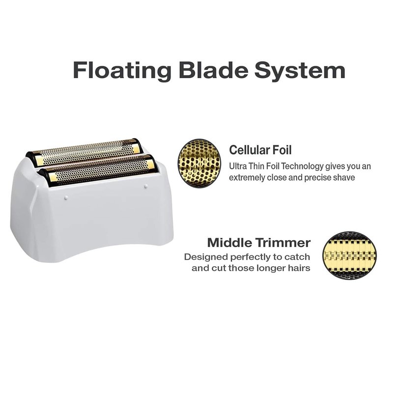 For Andis Foil Shaver Replacement Head for Model TS-1 TS-2 17150 17200 17235 Pro Foil Shaver, Replaces #17155 17160 17280 Shaver (Gold/2Pack)