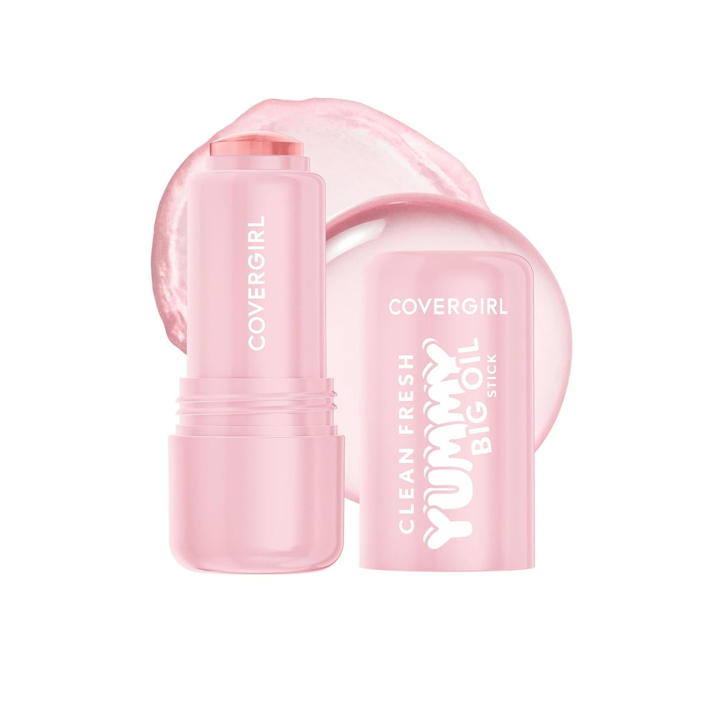 COVERGIRL Clean Fresh Yummy Big Oil Stick - Flavored Lip Oil, Dewy Finish | 160 Honey, I Glow (Sheer Dusty Rose)