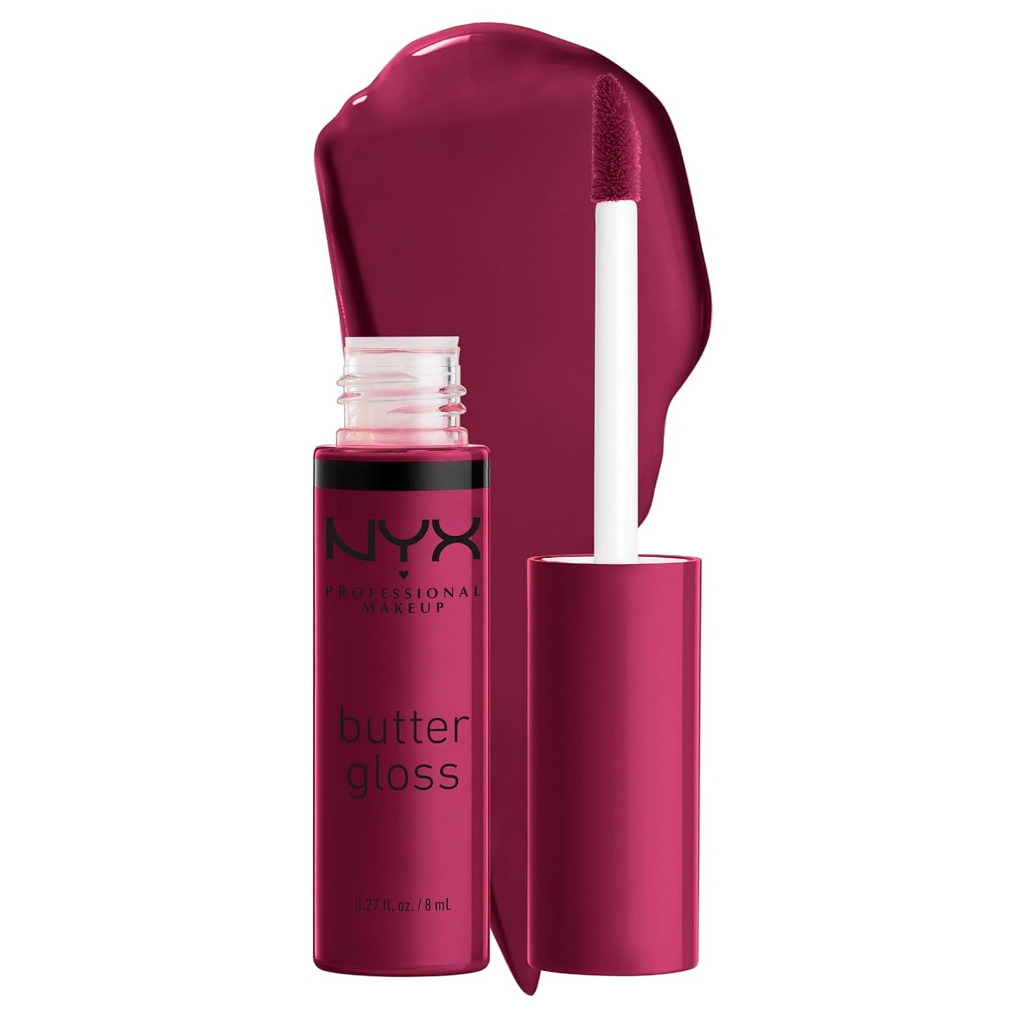 NYX Butter Gloss - Non-Sticky Lip Gloss Set | 3 Shades: Angel Food Cake, Creme Brulee, Madeleine