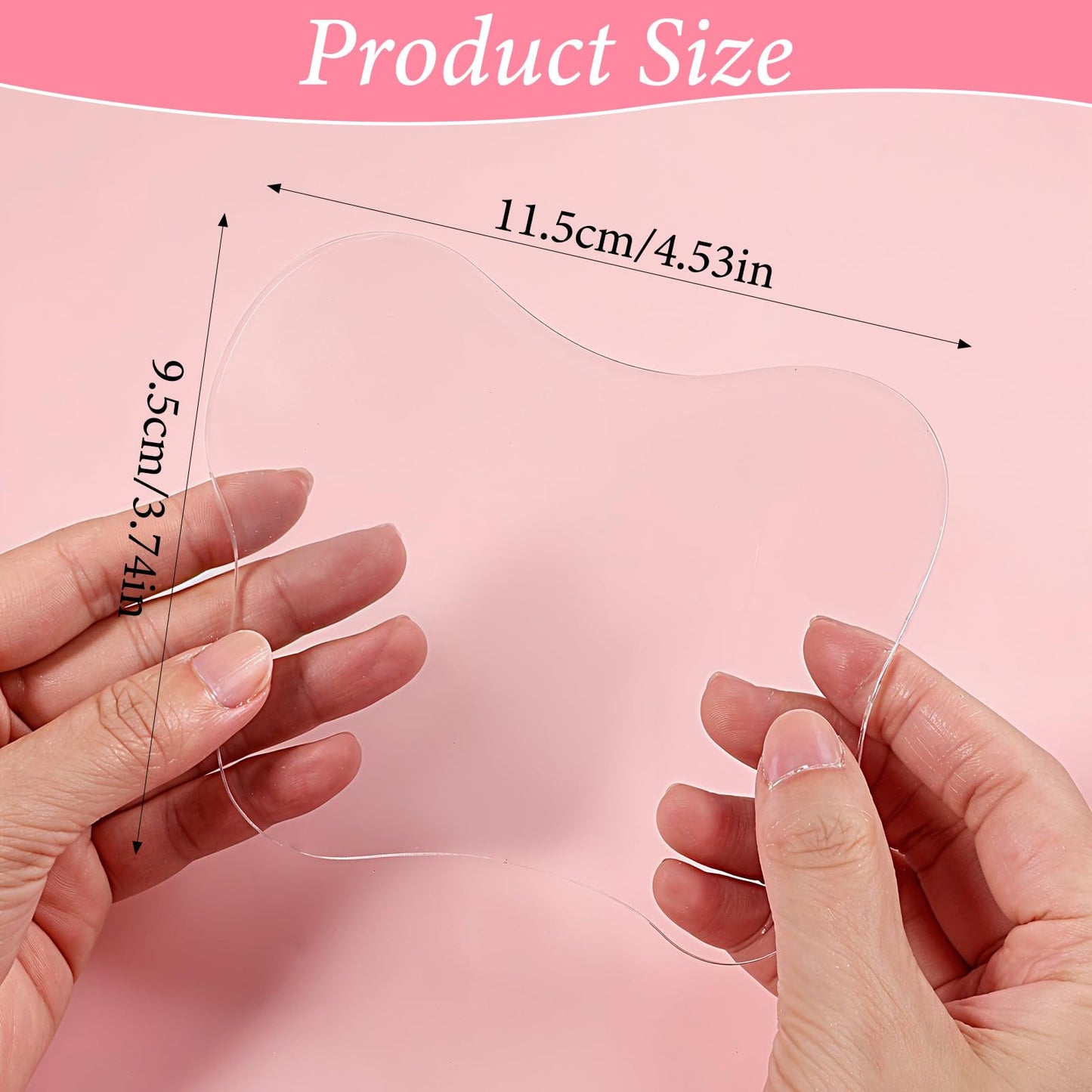 QFGasre Nail Art Palette Nail Polish Palette Nails Painting Mixed Color Pallet Acrylic Makeup Mixing Plate Cosmetic Mixing Tools for Nails Art Transparent Manicure Tray for Beauty Salon