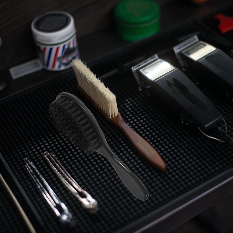 MERRYHAPY 4Pcs Men Beard Brush Grooming Tool Soft Bristle Face Hair Brush for Comfortable Beard Cleaning and Shaping Barber Shop Supply