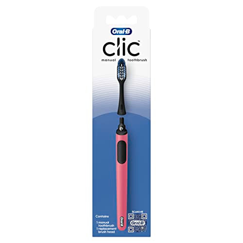 Oral-B Clic Manual Toothbrush Coral with Replaceable Head - 1 Count