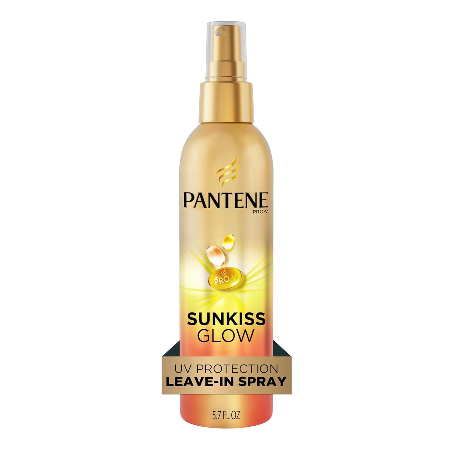 Pantene Sunkiss Glow Multitasking Spray - UV Hair Protection & Damage Repair | 5.7 oz Leave-In Treatment