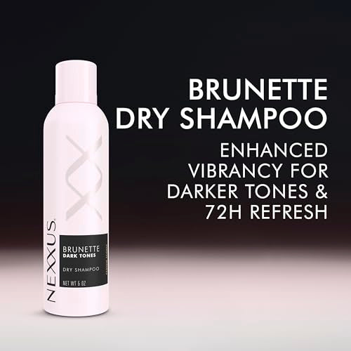 Nexxus Brunette Dry Shampoo for Dark Hair, 5 oz - Oil Absorbing & Invisible