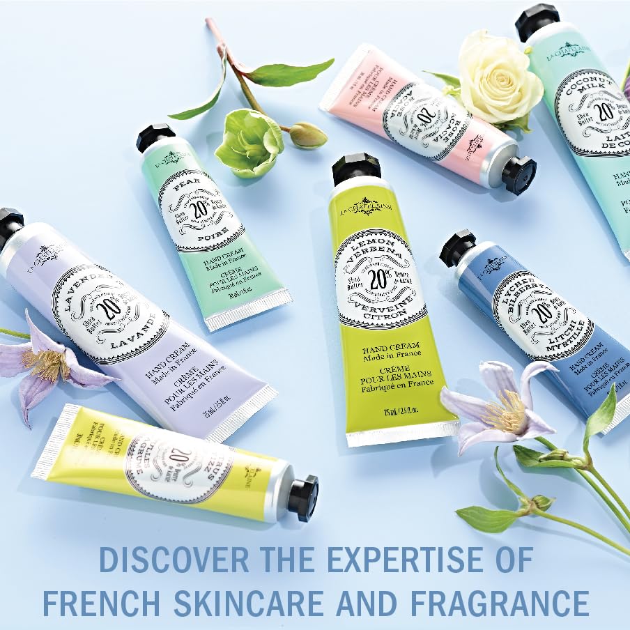 La Chatelaine Shea Butter Hand Cream - Organic Argan Oil, Moisturizing & Nourishing | Travel Size 1 oz/30ml - Amber Cashmere
