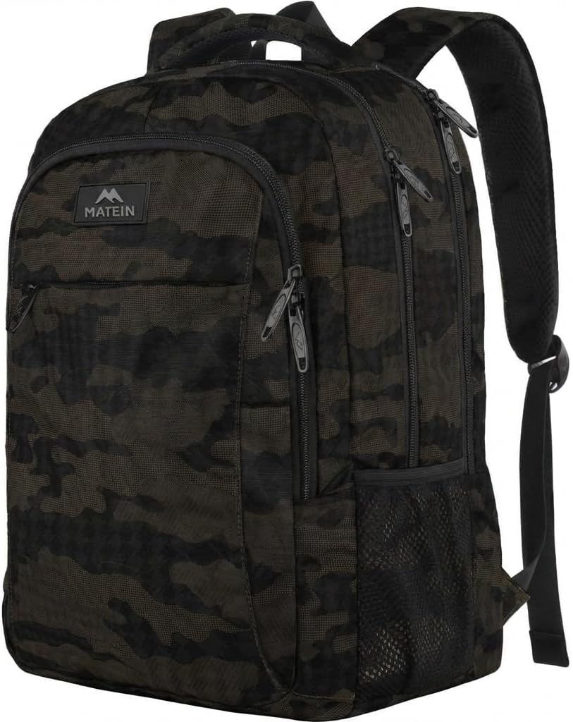 MATEIN Travel Laptop Backpack - Anti-Theft Water-Resistant Bag for 15.6" Laptops | Grey