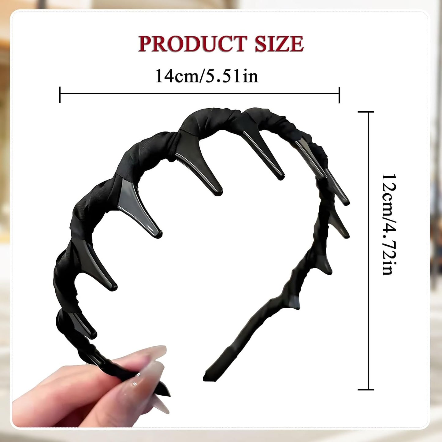 Retro High Skull Headband - U-Shape Fashion Tooth Hair Comb | Stylish Accessory