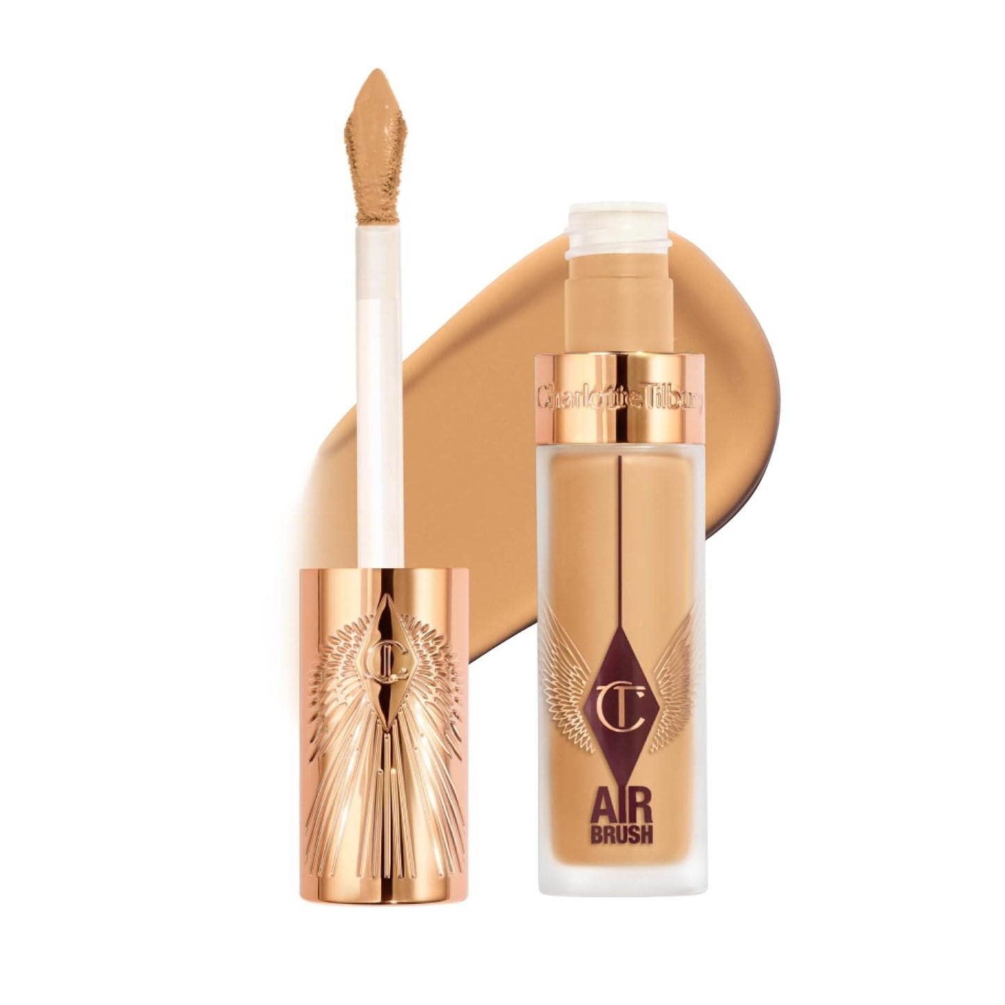 Charlotte Tilbury AIRbrush Flawless Blur Concealer - Longwear, Hydrating, Full Coverage for Dark Circles & Blemishes | Natural Matte Finish