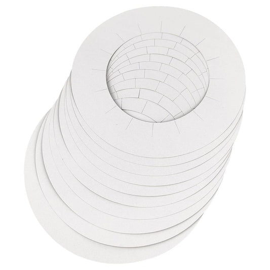 10 Pieces Clean Collars for Wax Warmer, Wax Universal Protective Collors for Wax Can, Waxing Supplies (White, 10 Pack)