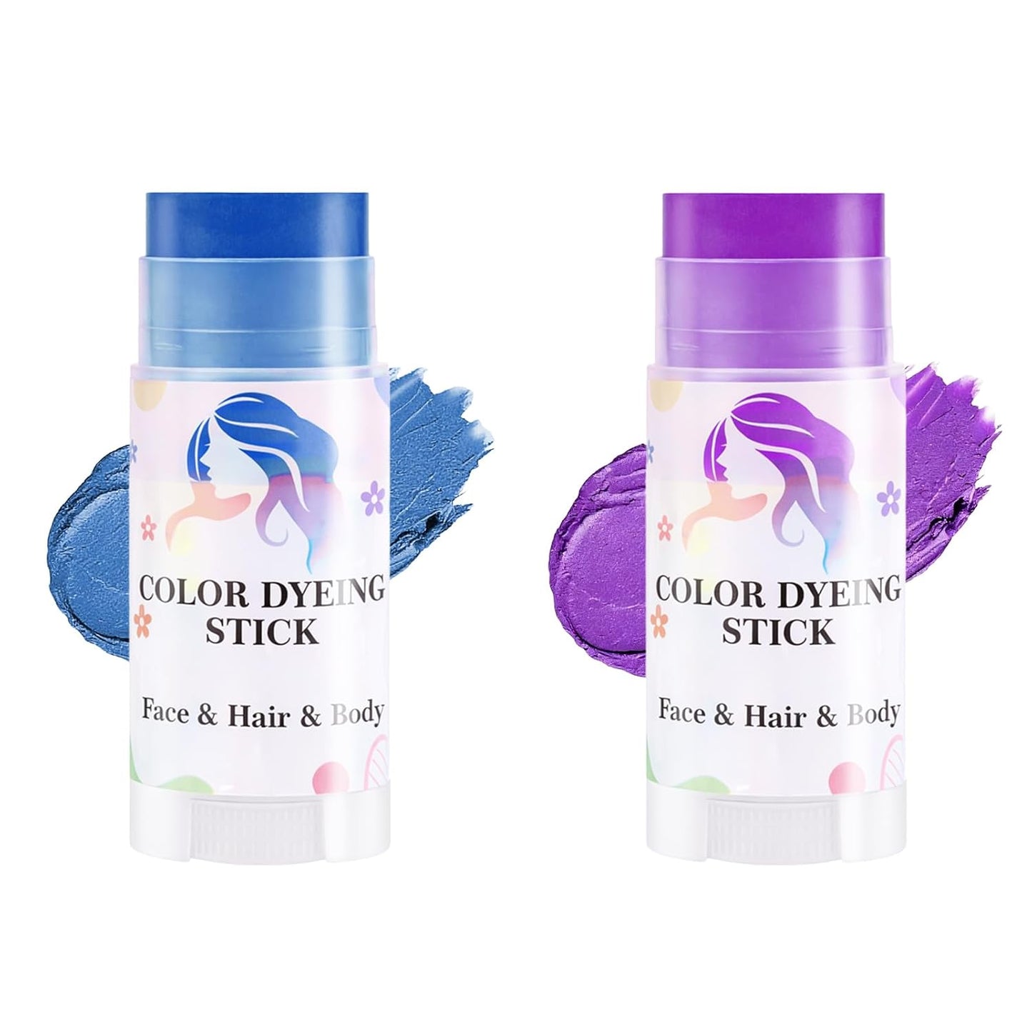 Temporary Pink Hair Color Stick - Waterproof & Washable Hair Dye for Festivals, Raves, Cosplay | Face & Body Paint