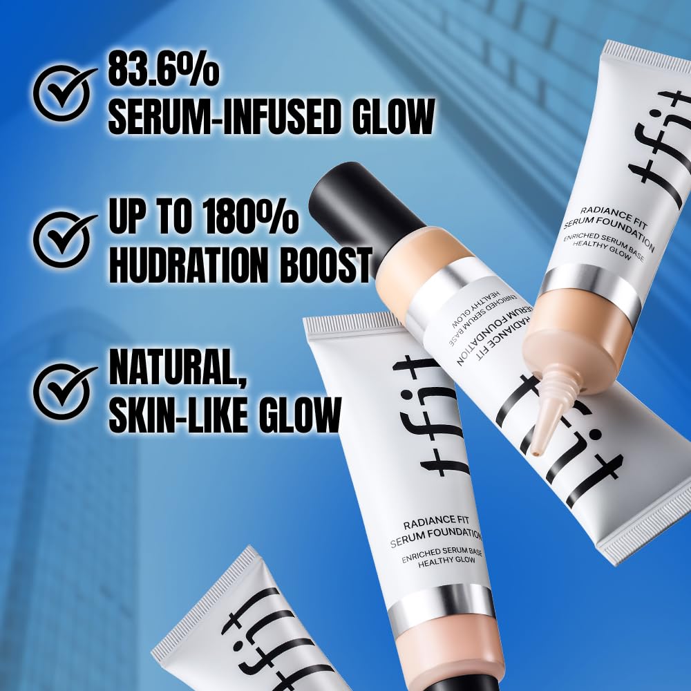 TFIT Radiance Fit Serum Foundation Shade W2.5 Honey 30g, 83.6% Serum Base