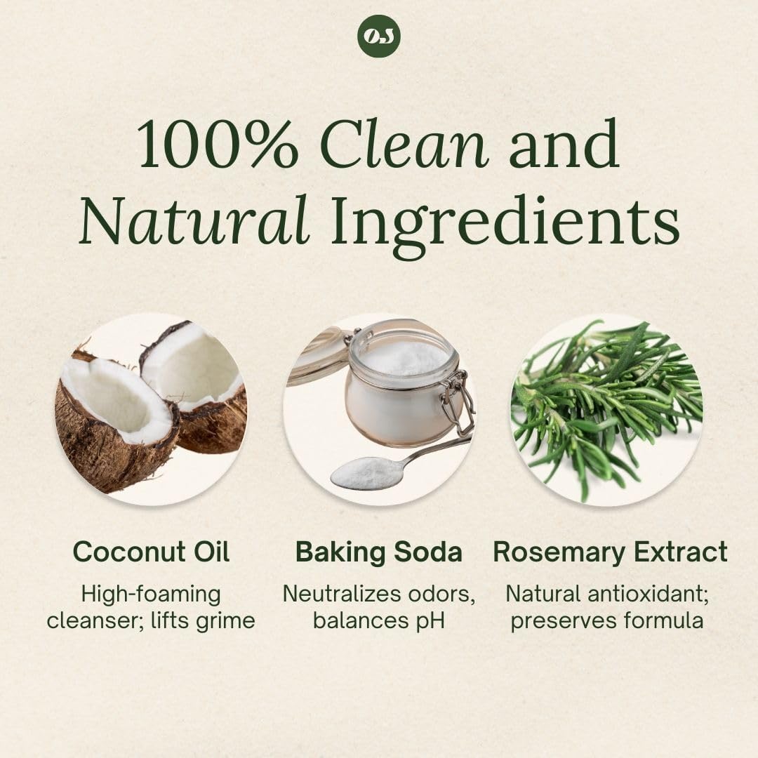 Organic Jaguar Laundry Detergent - Spring Breeze Scent | 64 Loads, 100% Natural Formula with Essential Oils