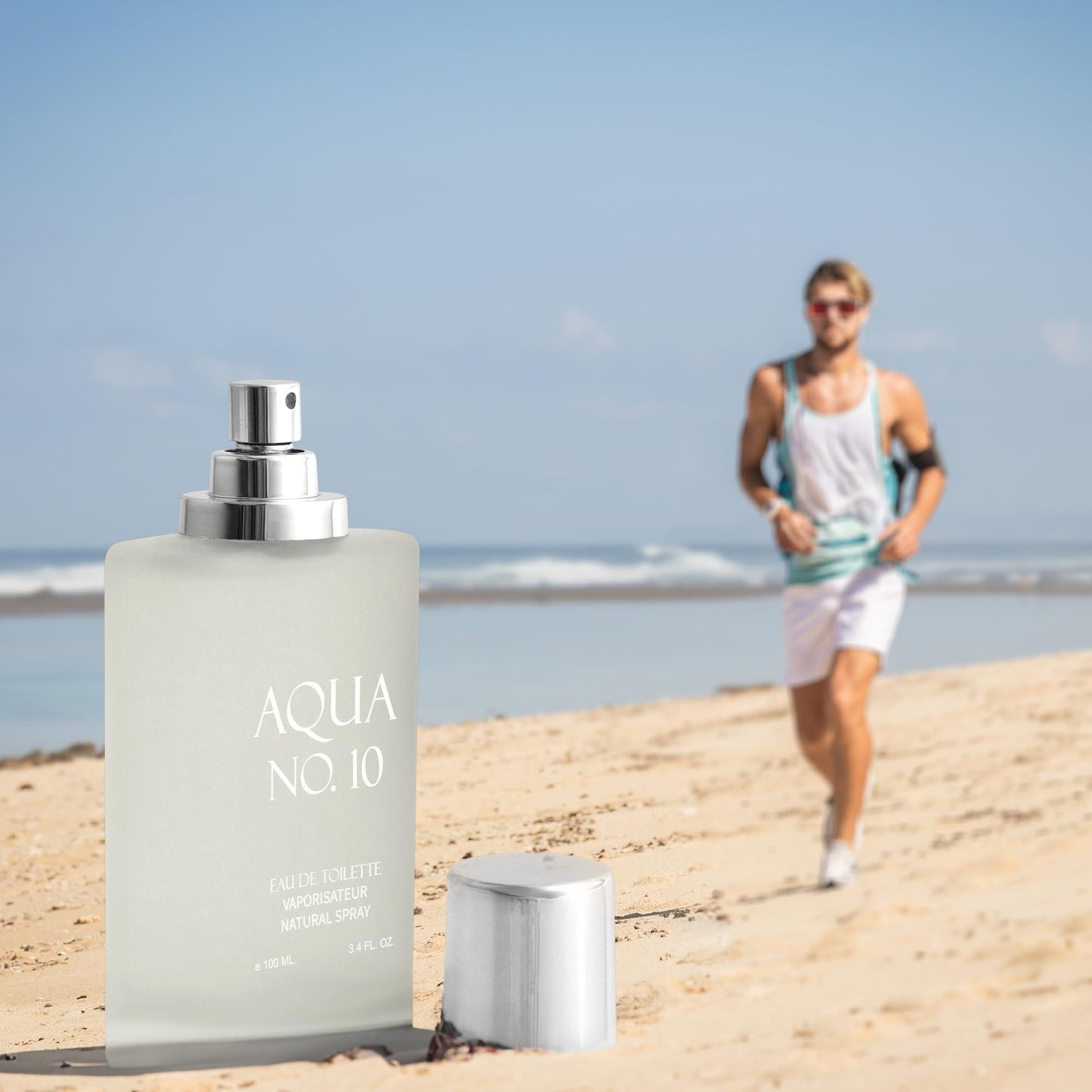 Aqua No 10 Eau De Toilette for Men - Citrus & Marine Fragrance - Top Notes of Lime, Lemon, Bergamot, Jasmine, Orange & Neroli - Base Notes of Musk, Cedar, Oakmoss & Amber - Elegant 100ml Bottle