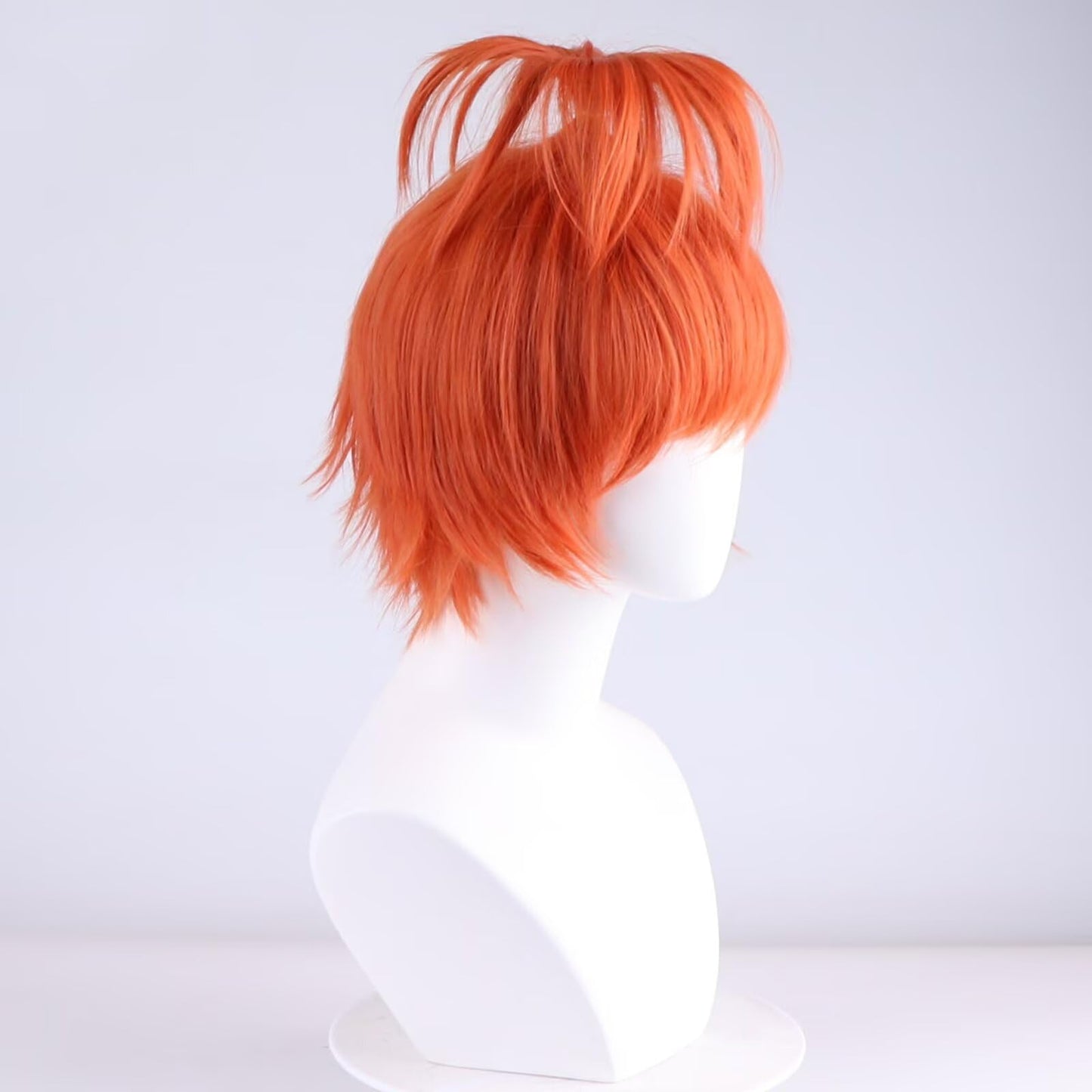 NiceLisa Orange Fashion Wig Short Fluffy Unique Style Prestyled Women Anime Halloween Party Wigs
