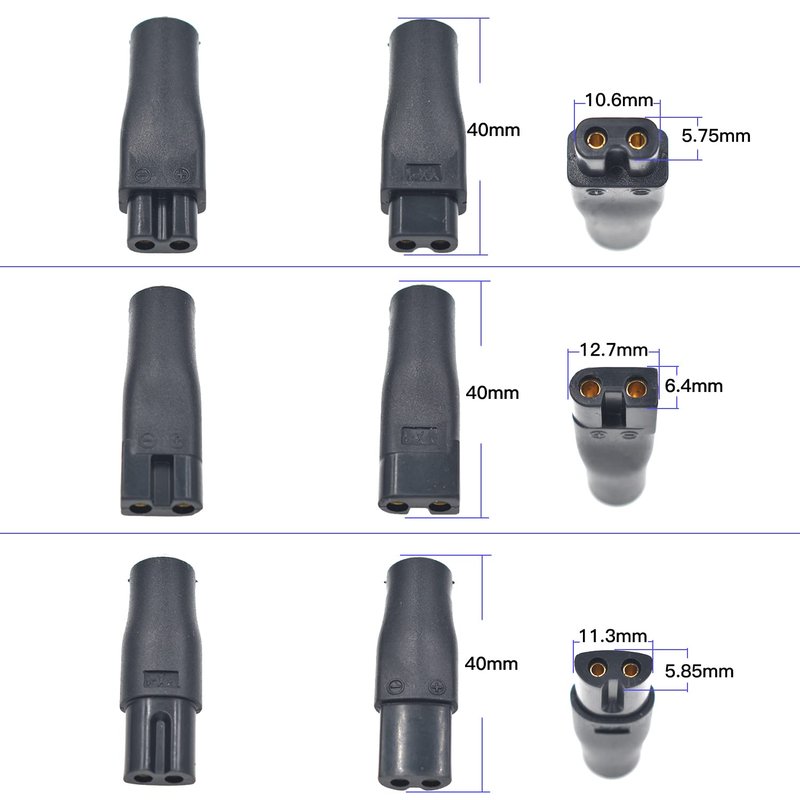 7 PCS Power Cord 5V Replacement Charger USB Adapter Suitable for Electric Hair Clippers, Beard Trimmers, Shavers, Beauty Instruments, Desk Lamps, Purifiers.