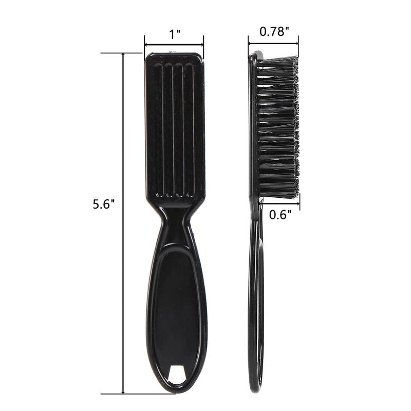 ZEAYEA 50 Pcs Blade Clipper Cleaning Brush, Barber Blade Cleaning Brush, Hair Styling Nylon Brush Tool for Trimmer Cleaning Clipper Manicure Salon Haircut, Barbers Supplies, Black