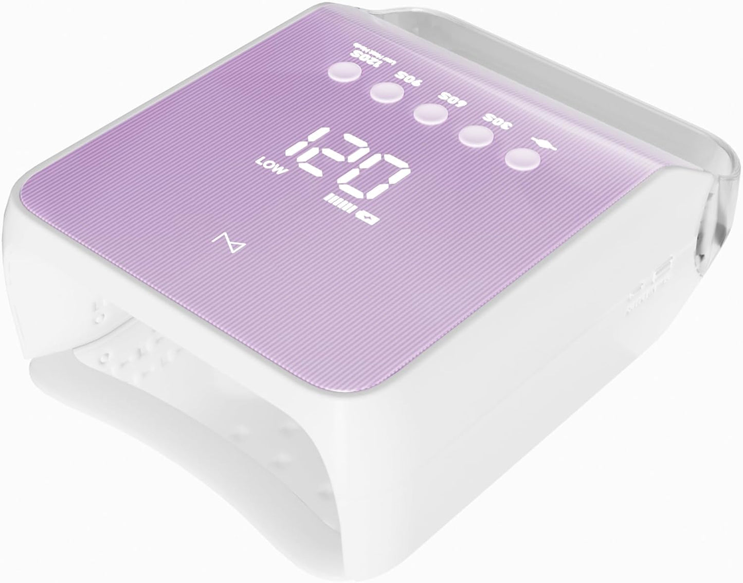 96W UV LED Nail Lamp - Cordless Rechargeable Gel Nail Dryer with Smart Sensor Timer | Portable Professional Nail Light - White