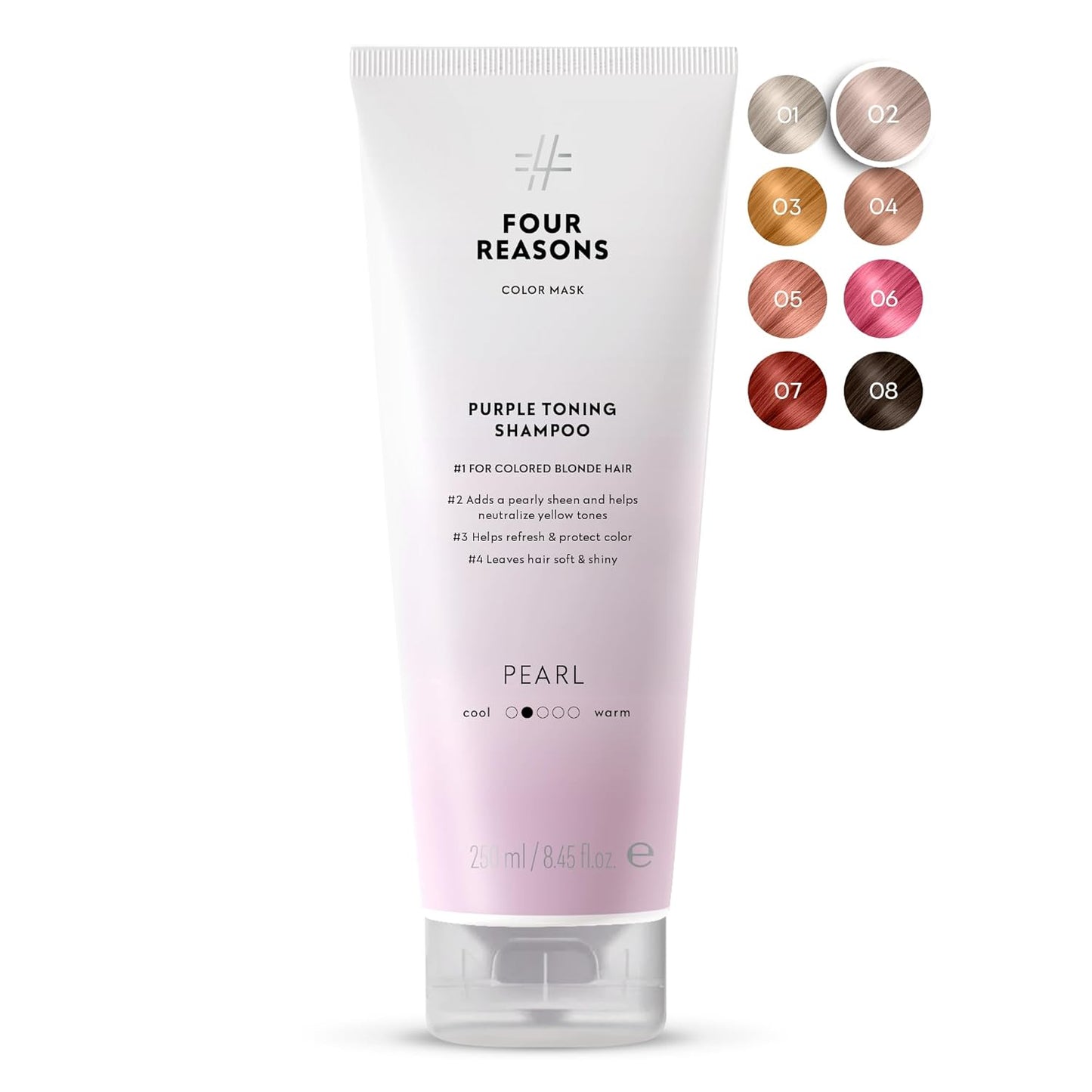 Platinum Hair Color Shampoo - Blonde Toner & Color Depositing Formula | Sulfate-Free, Vegan - 8.45 Fl Oz