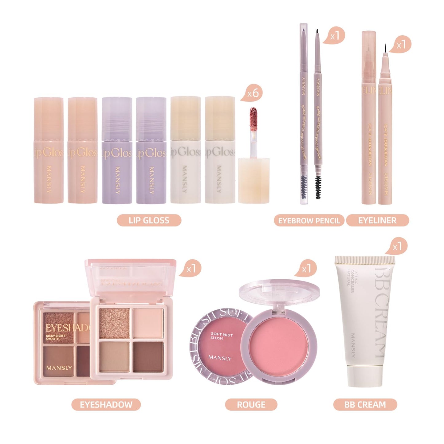 LAMUSELAND All in One Makeup Kit, 11-Piece Women Complete Makeup Kit, a Must-Have Gift Set for Beginners or Professional Makeup Sets Beginners