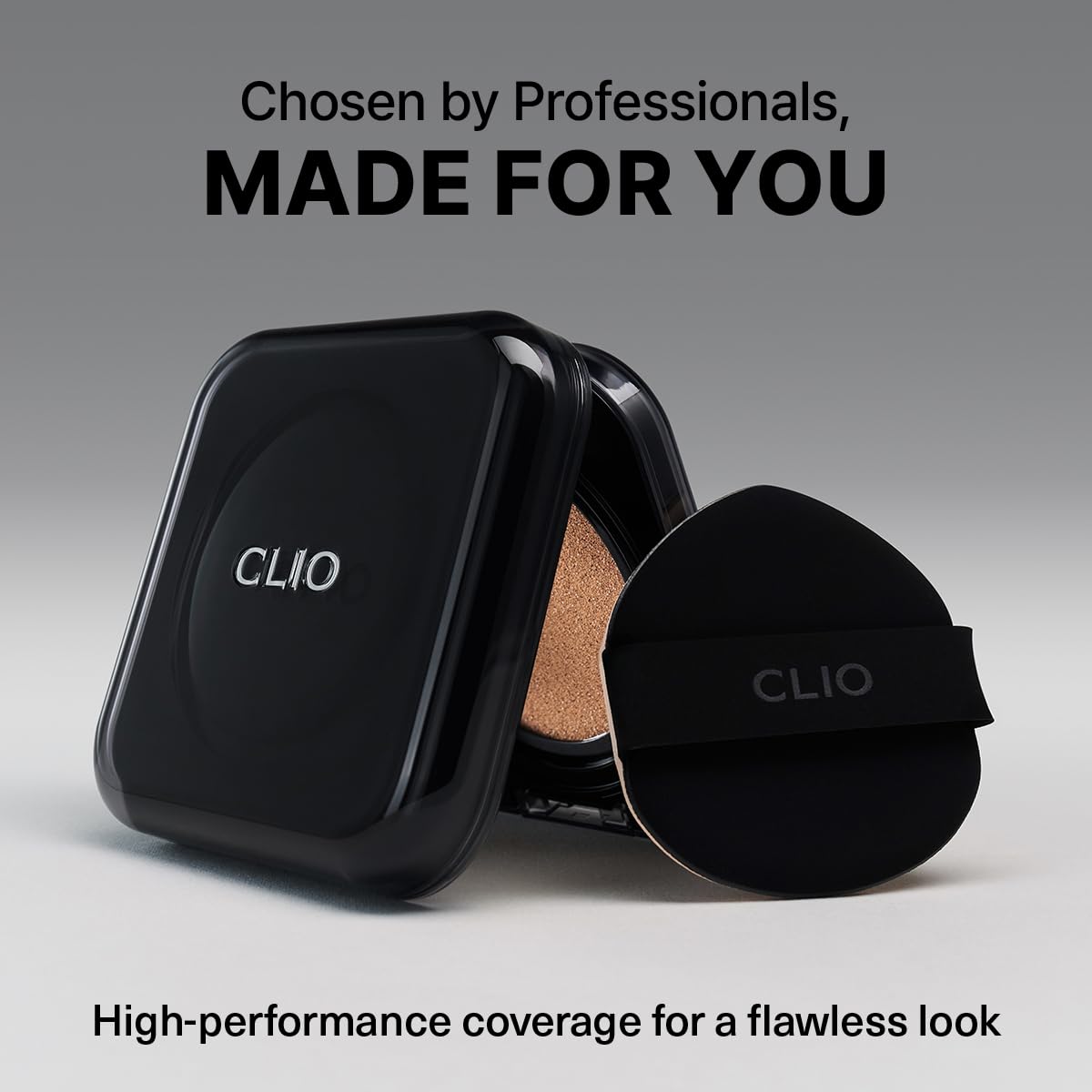 CLIO Kill Cover Founwear Cushion Foundation, Flawless Full Coverage with Matte Finish, Covering Pigmentation and Blemish for Sensitive Skin, Creamy Lightweight Texture, Korean Cushion (23N GINGER)