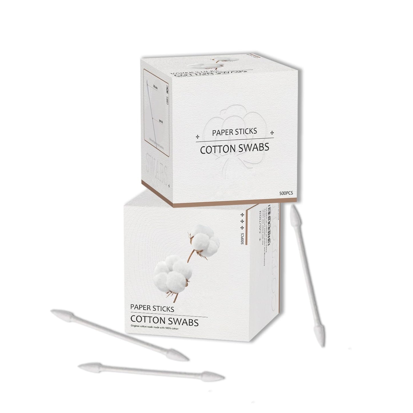 Pointed Cotton Buds - Precision Cotton Swabs for Makeup & Cleaning | 300 Pcs