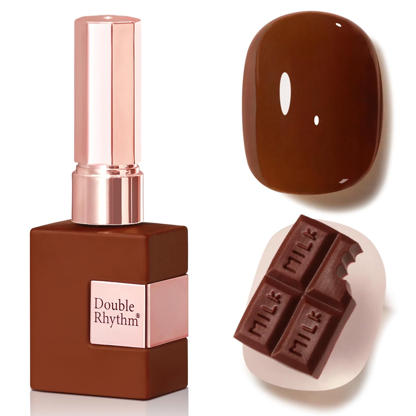 Gel Nail Polish - Translucent Light Milky Pastel for DIY Manicure | 0.5 Oz Rose Pink