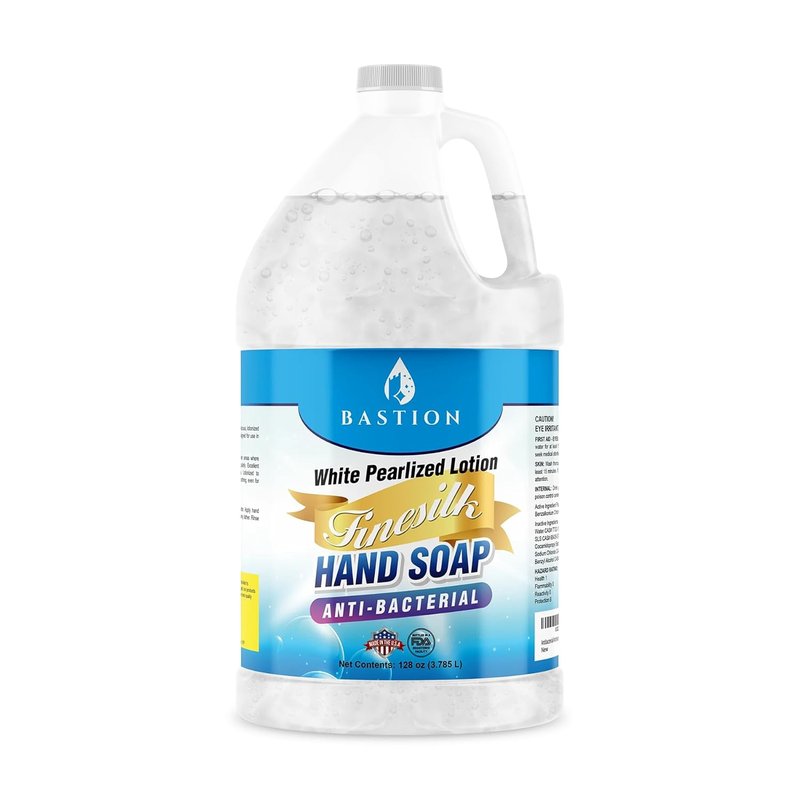 Antibacterial Liquid Hand Soap - Finesilk White Pearlized Formula | PH Balanced, Ultra-Strength, 1 Gallon Refill