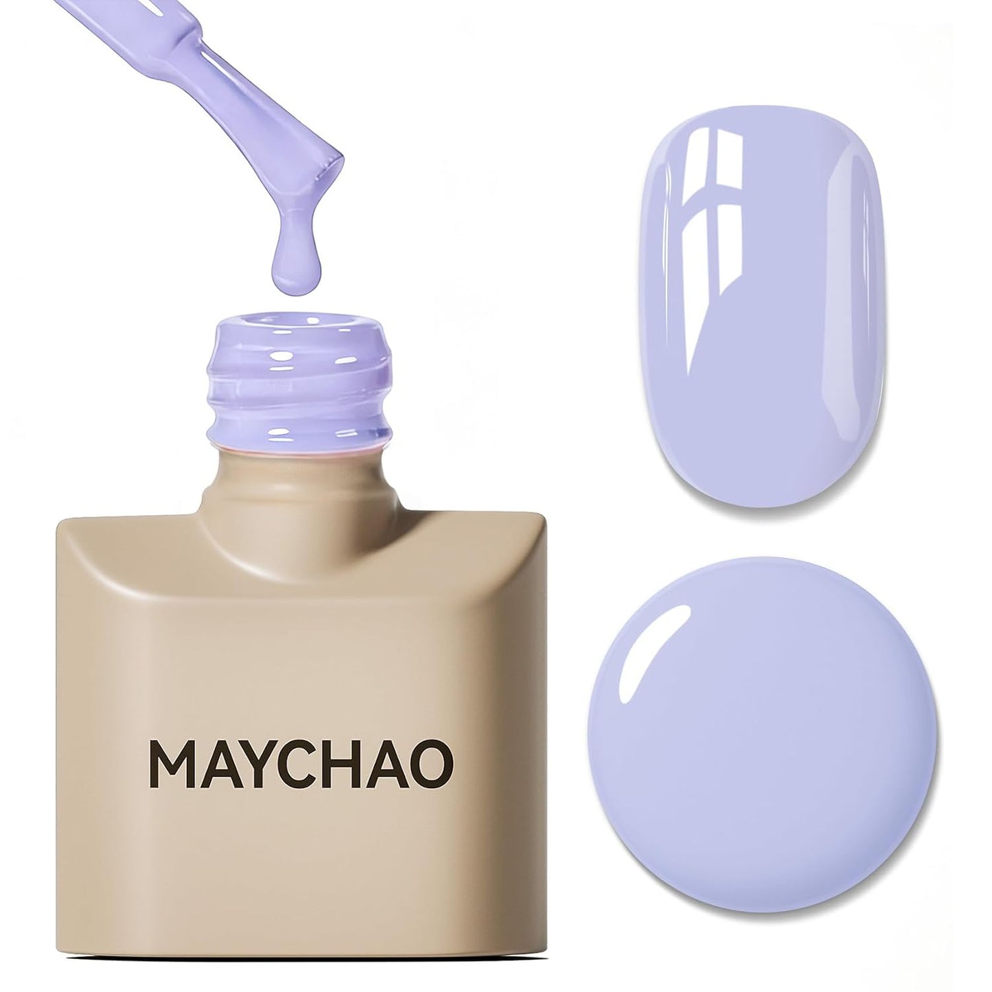 Light Pink Gel Nail Polish - 15ML Soak Off UV/LED for DIY Nail Art | Peach Pink Color, 0.5 OZ