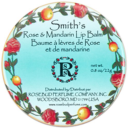 Rosebud Mandarin & Rose Lip Balm Tin - Moisturizing 0.8 oz.