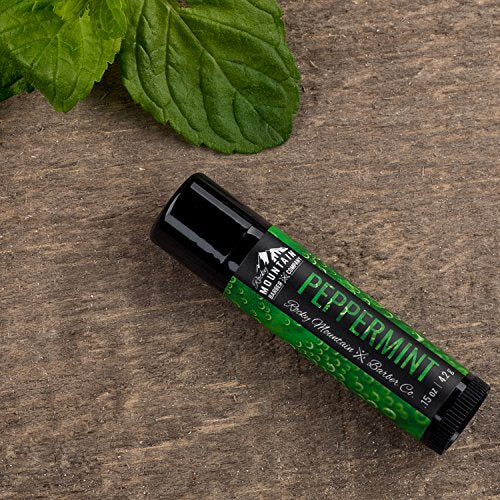 Rocky Mountain Barber Lip Balm Set for Men - 4 Flavors, All-Season Moisturizer