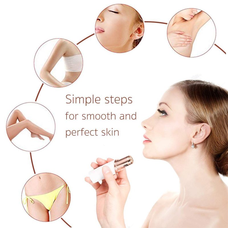 Gen 2 Replacement Heads Compatible with Flawless Facial Hair Remover for Women, Double Ring Replacement Blades for Old Flawless, 6 Count