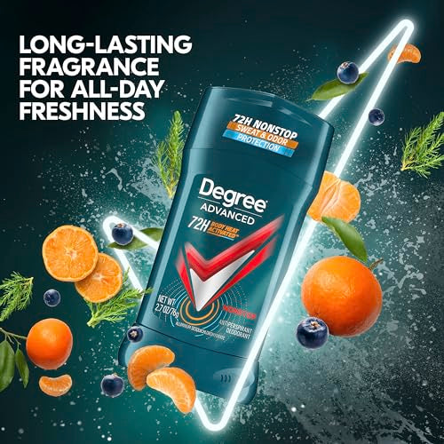 Degree Men Nonstop Antiperspirant Deodorant Fresh 2.7 oz (Pack of 2) - 72-Hour Sweat Protection