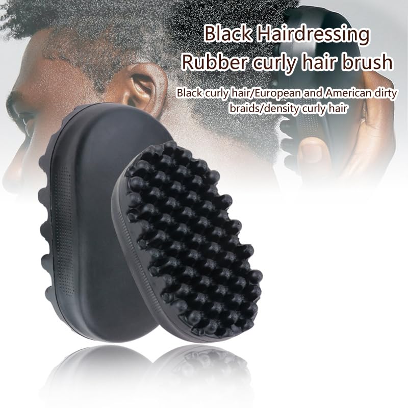 Silicone Curling Brush for Afro Curls - Durable Hair Styling Tool