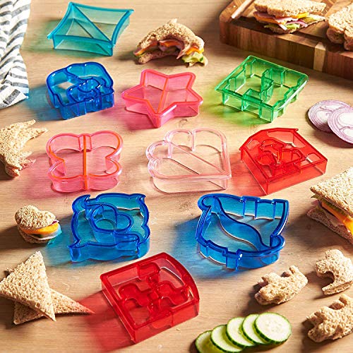 6-Pack Kids Sandwich Cutters with Animal Shapes for Fun Lunches