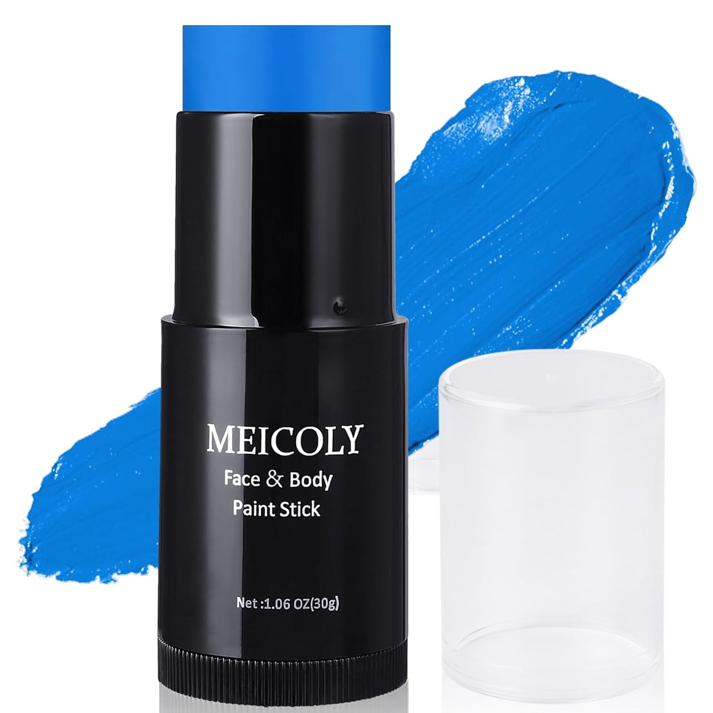 Clown White Face Body Paint Stick - 1.06 Oz Foundation Cream for Halloween, Joker, Zombie & Special Effects Makeup | White & Black