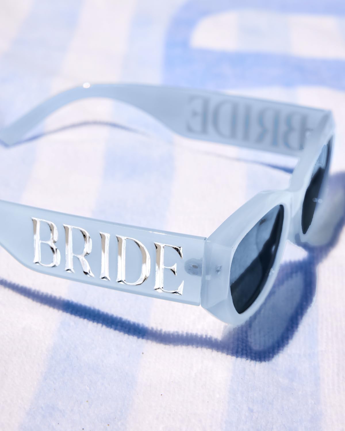 Blue Bride Sunglasses - Bachelorette Party Accessory | Engagement Gift, Bridal Shower Favor, Fun Bach Supplies