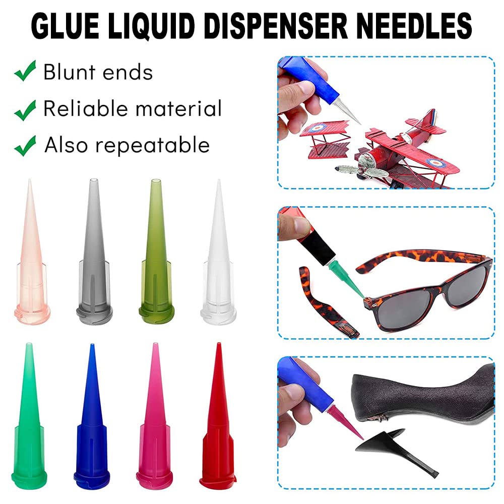 20Ga Plastic Tapered Pinhead Blunt Tip Dispenser Needles 100Pcs