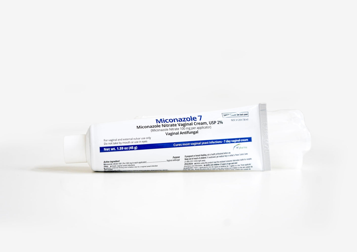 h2 pharma Miconazole 7 - Miconazole Nitrate Cream, USP 2%, 1.59 oz Tube
