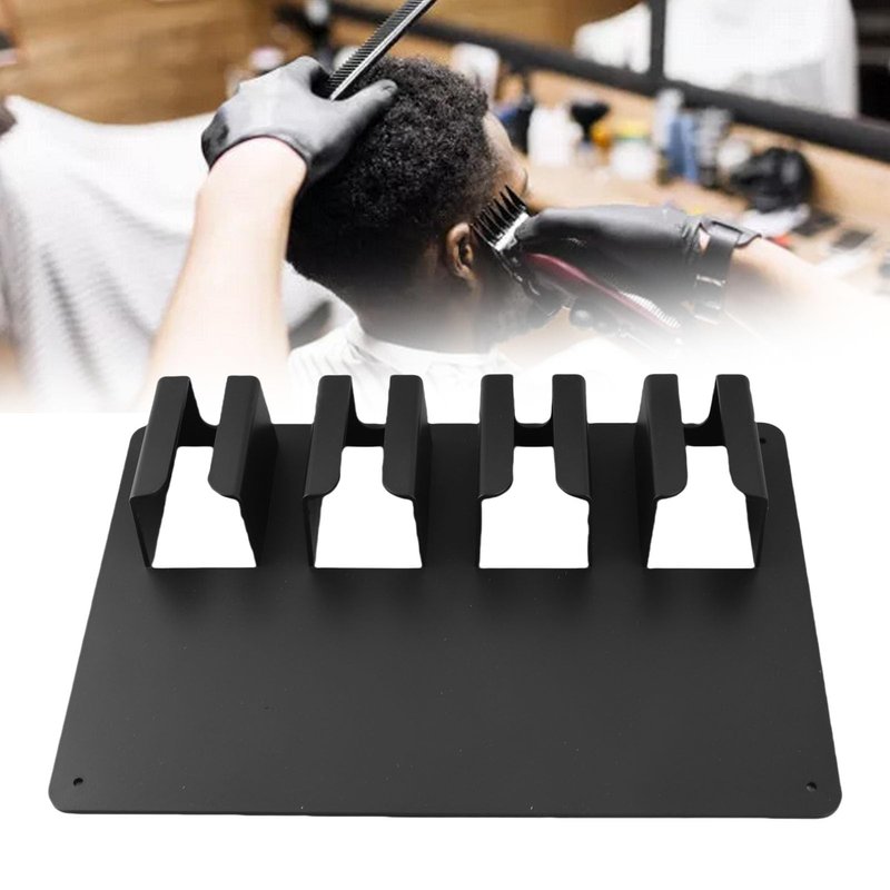 Dioche Hair Clipper Rack - Wall Mounted Storage for 4 Clippers - Easy to Assemble and Versatile Holder for Barber Shop and Home Use - Sturdy Design, Keeps Your Workspace Organized