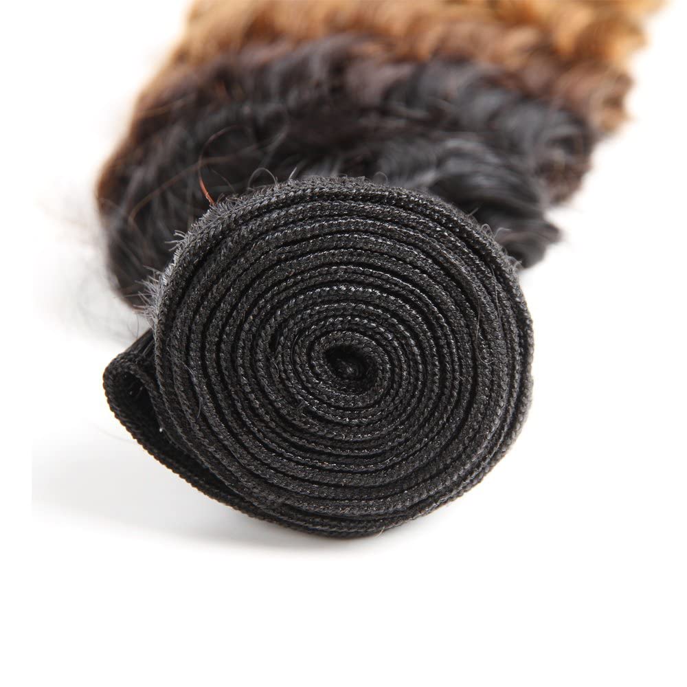 Ombre Brown Bundles #30 Human Hair Bundles Brown Deep Wave Bundle 24 26 28 inch #30 Body Wave Bundle