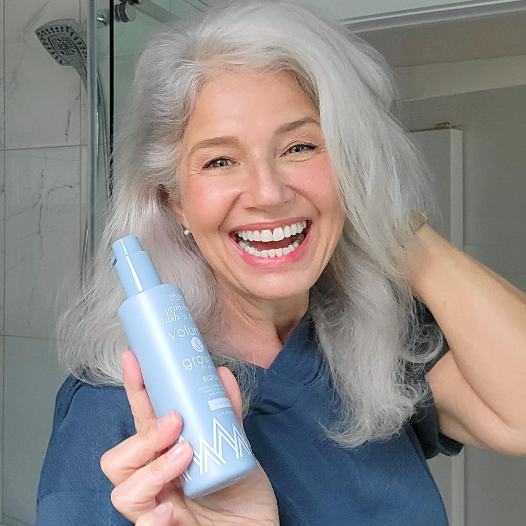 PrimeHair Lush N' Thick Shampoo for Mature Women - Biotin-Enriched, Sulfate-Free, Volumizing Formula