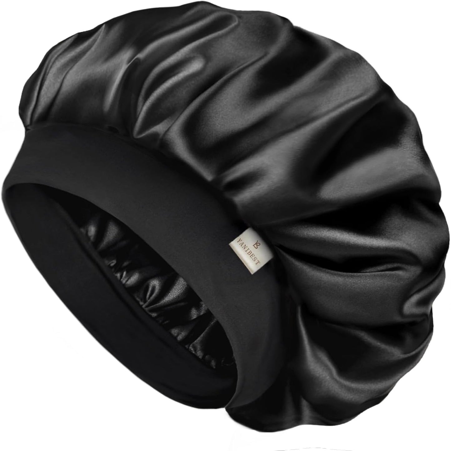 Silk Bonnet for Men & Women - Double Layer Satin Sleep Cap for Natural Curly Hair | Unisex Design