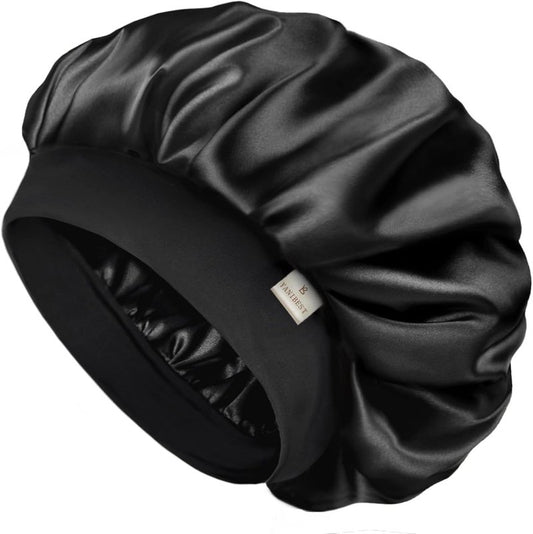 Silk Bonnet for Men & Women - Double Layer Satin Sleep Cap for Natural Curly Hair | Unisex Design