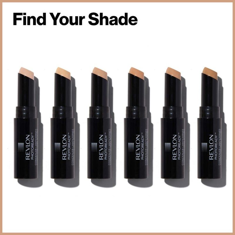 Revlon Concealer Stick - PhotoReady Longwear Makeup for All Skin Types | Medium-Full Coverage, 001 Fair, 0.11 Oz