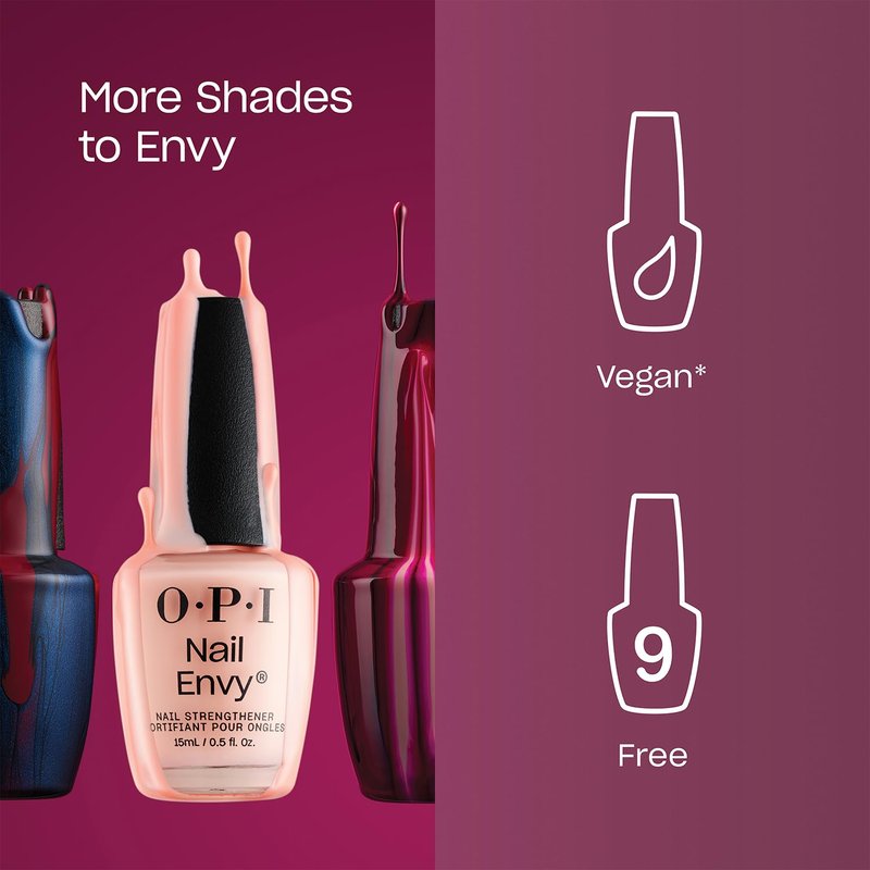 OPI Nail Envy Nail Strengthener - Clear Opaque Crème Treatment for Weak & Thin Nails