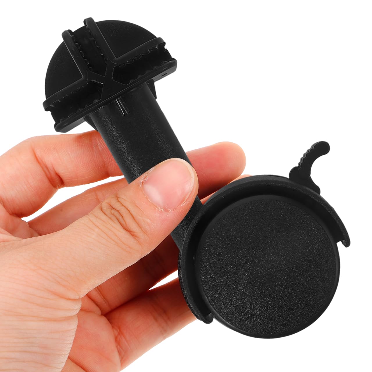 POPETPOP 2 Pcs Universal Replacement Stem Caster Wheels for Pet Cage, Black Silent Stemless Caster with Locking Feature, Durable Cat Cage Wheels Replacement for Smooth Mobility