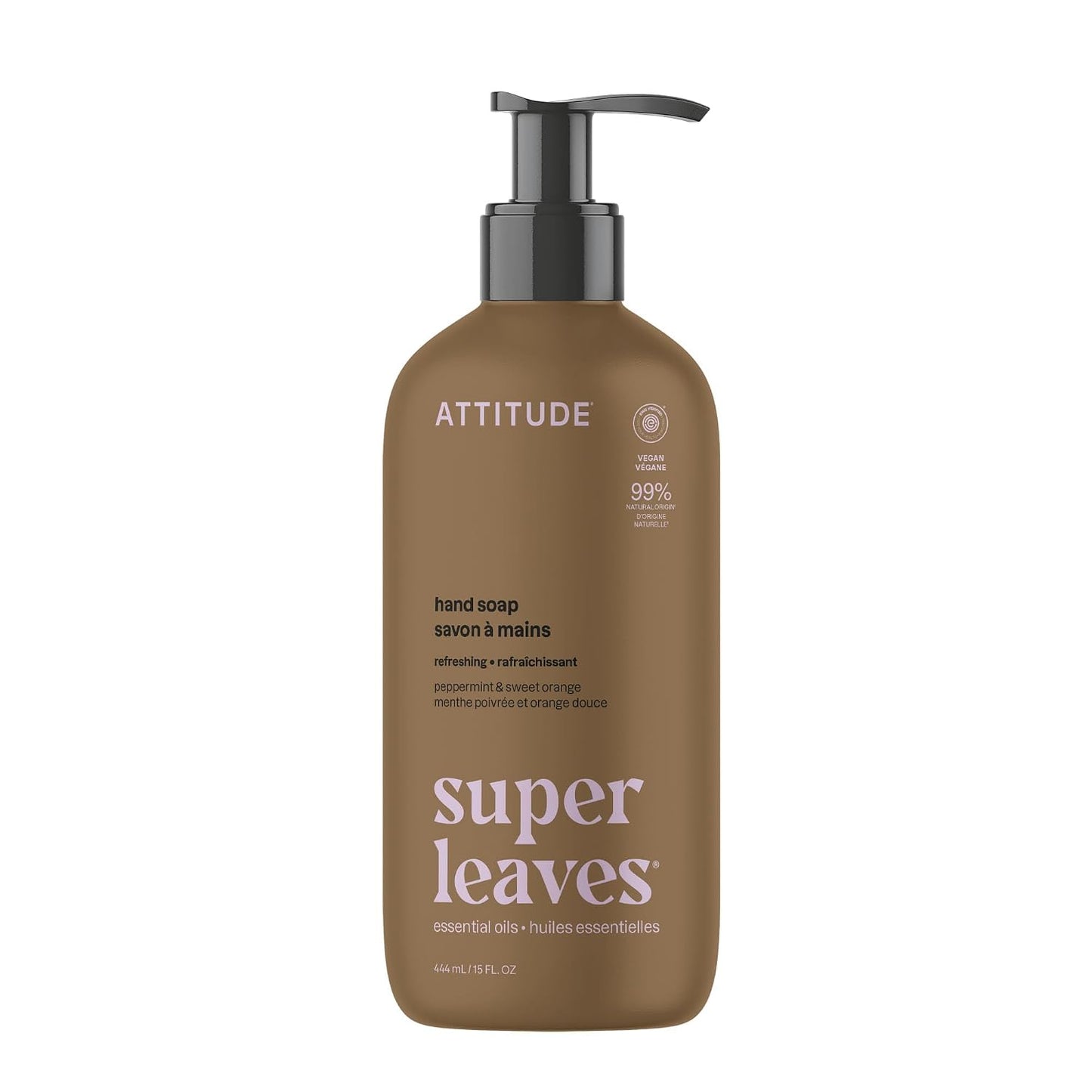 ATTITUDE Liquid Hand Soap - EWG Verified Vegan Formula | Bergamot & Ylang Ylang, 67.6 Fl Oz