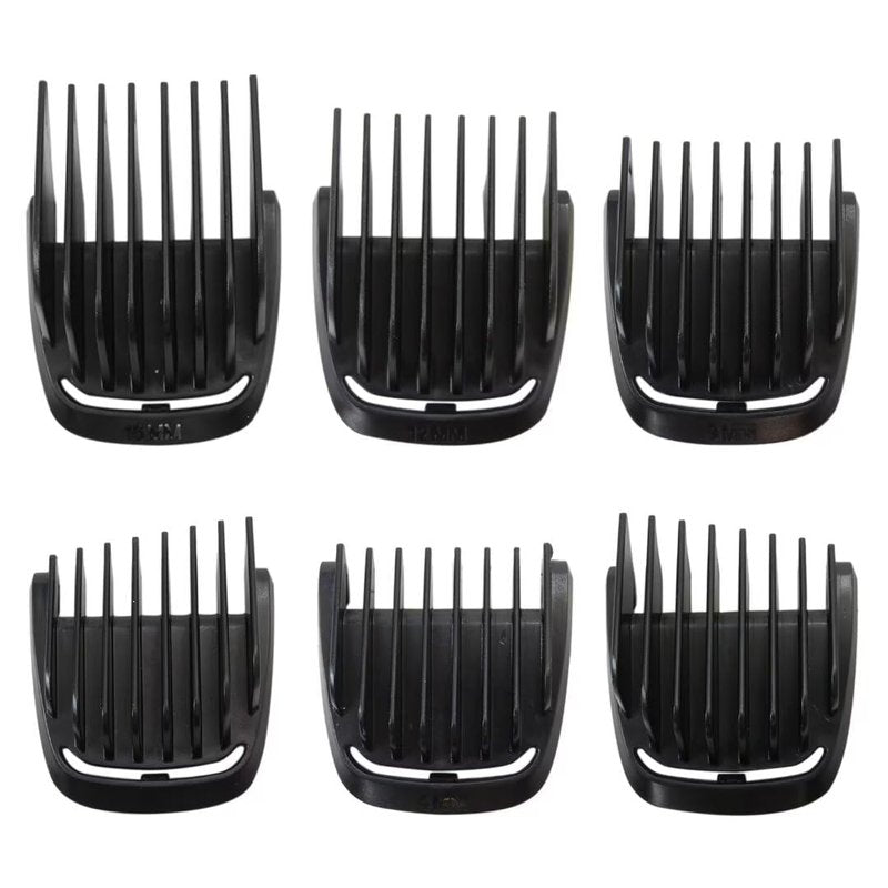 Unbrella 6Pcs Multigroom Trimmer Replacement T Blade Guide Comb Guard Set 4mm 9mm 12mm 16mm Compatible for Philips Norelco MG5700, MG5750, MG5760, MG7750 Models